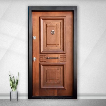 درب ضدسرقت روکش راش آبنوس (HZ-33)