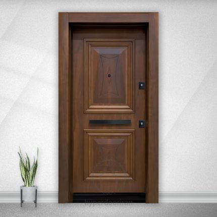 درب ضدسرقت برجسته روکش راش (HZ-58)