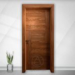 درب داخلی روکش راش و رنگ (HD-14) :