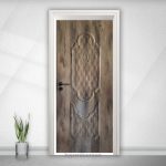 درب داخلی ملامینه طرح تشریفات با رنگ آنتیک طلایی (HD-19)