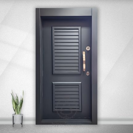 درب ضد سرقت رویه فلز 2قاب کرکره (Hz-66)