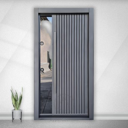 درب ضد سرقت رویه فلز ترکیب شیشه (Hz-69)