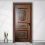 درب داخلی چوب گردو و رنگ (HD-94)