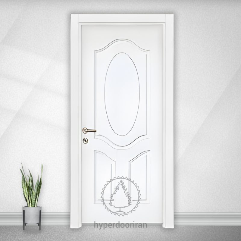 درب hdf سه قاب بیضی